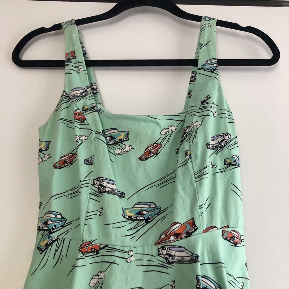 Modcloth Driven to Dazzle Mint Green Vintage Dress